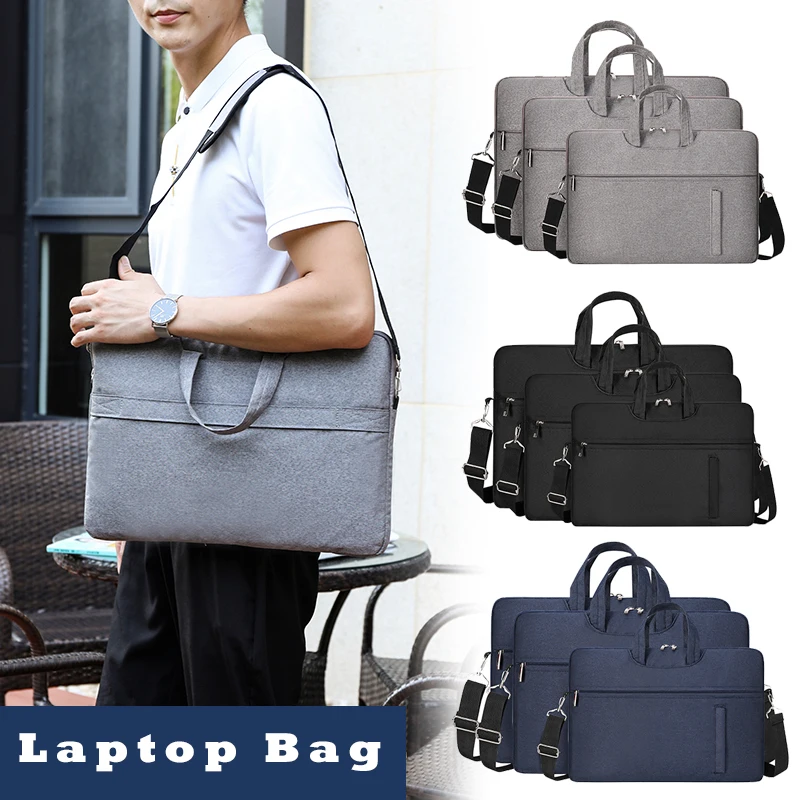 Laptop Bag 13 14 15.6 Classic Slim Briefcase Messenger Bag Hidden handheld Shoulder Bag Compatible with laptop