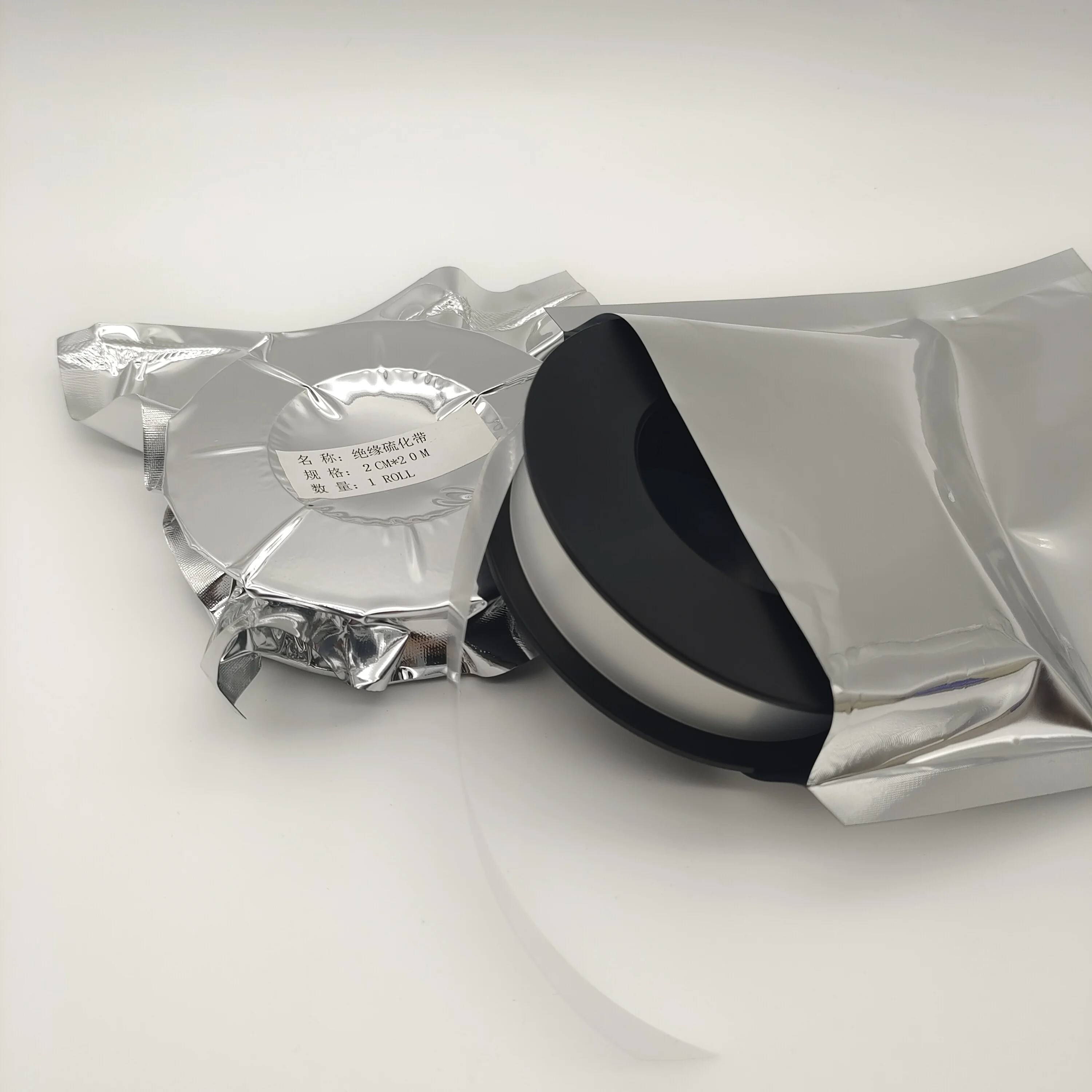 0.13mm * 20mm * 30m HESION China manufacturer White color Insulating vulcanized tape for wires widely use