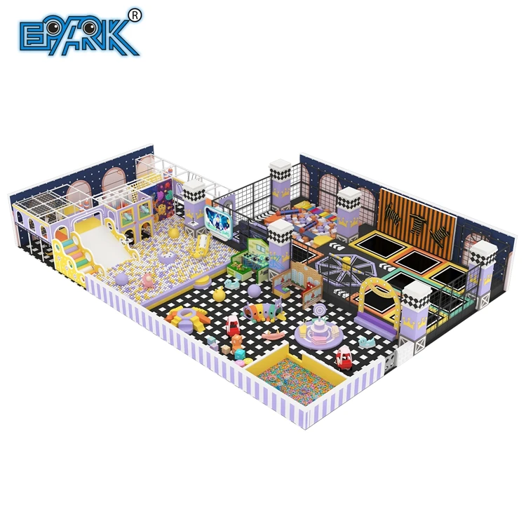 Customized Kids Indoor Playground Big Small Soft Play Center Equipment Indoor Maze With Trampoline Slides Ball Pit For Children
