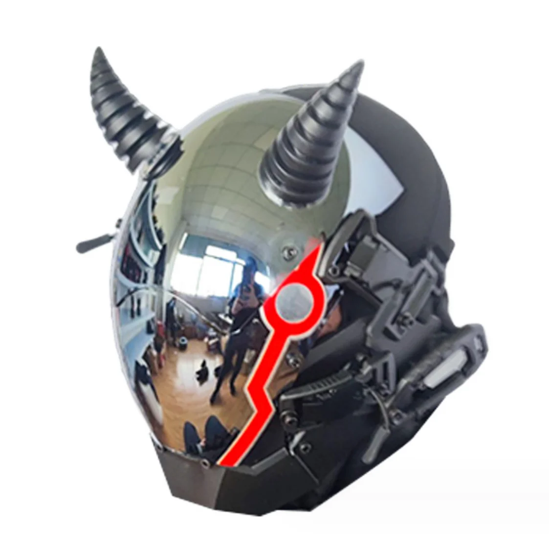 Amazing Robot Helmet Led Change Face Costumes Robotic Cosplay Costume Cosplay Suits DJ Show Event Park Helmet Mask