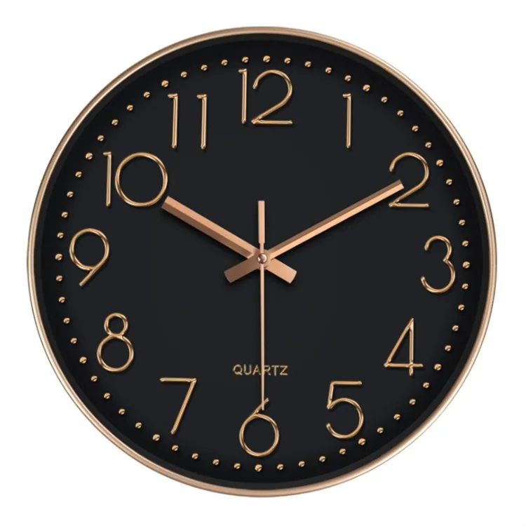 Brand Wall Clocks Needle Indoor Plastic Accurate Silent Hanging Ornament Round Home Decoration Cheap Plastic wall clocks
