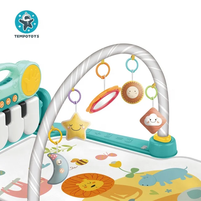 Tempo Toys Baby Play Mat Activity Gym Mat With Piano & Rattles Baby Toys Sleep Soothing Playmat Newborn Baby Play Mat