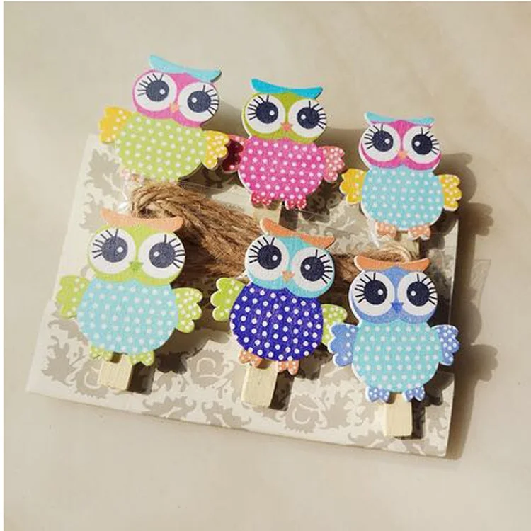 Китай завод сова мультфильм деревянные скрепки животных ремесло деревянный колышек