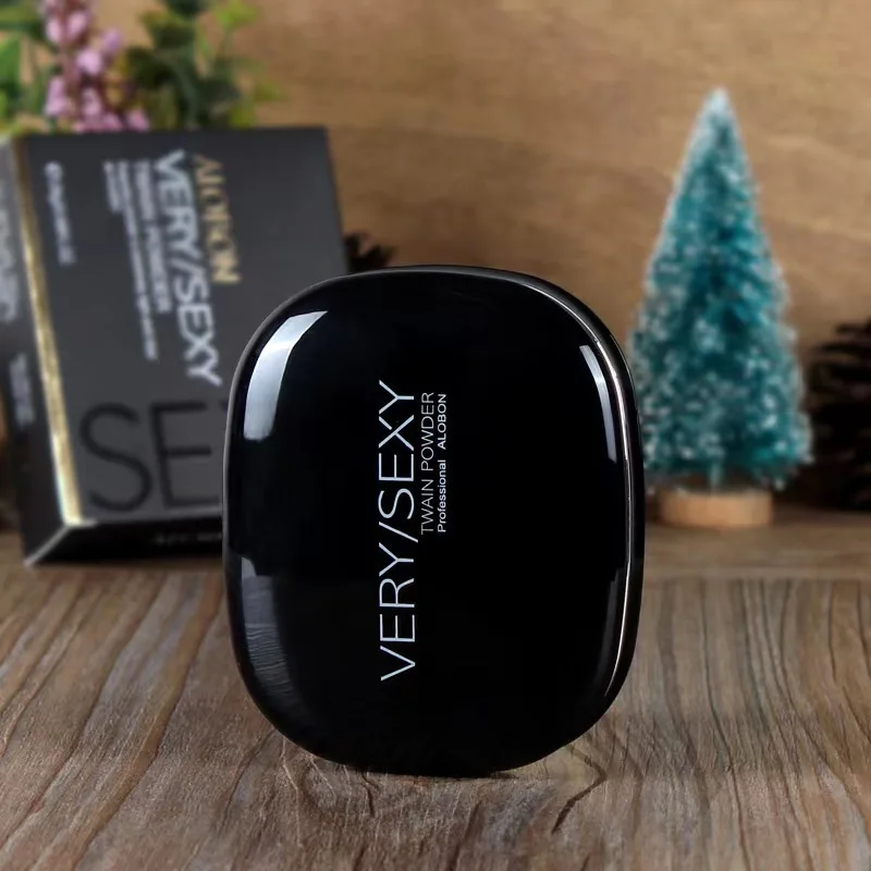 OEM private label makeup packaging double layer smooth matte waterproof powder pressed foundation