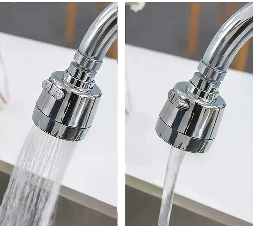 360-Degree Swivel Faucet Extension Kitchen Sink Aerator Faucet Nozzle Faucet Extender for Kitchen, Bathroom
