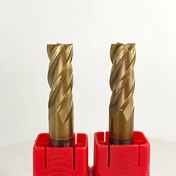 BKEA HRC55 5MM 6MM CNC lathe end mill straight shank flat end mill milling cutter