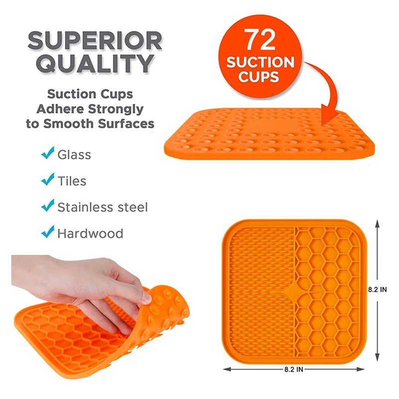 21*21 Cm Dog Lick Mats Dogs Pets Licking Mat Pad For Silicone Treat Pet Dog Lick Pad