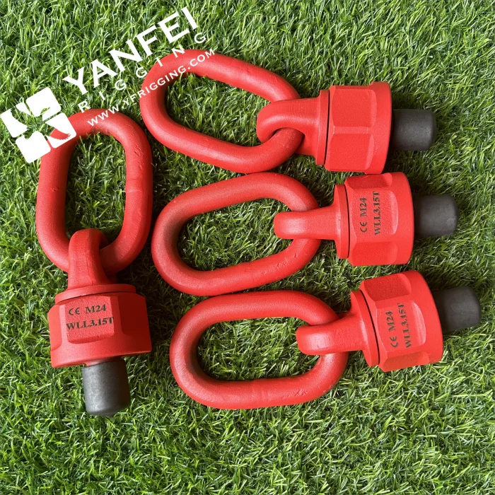 Alloy Steel 360 Rotation Hoist Ring G80 Swivel Eye Bolt With Ring, Lifting Point
