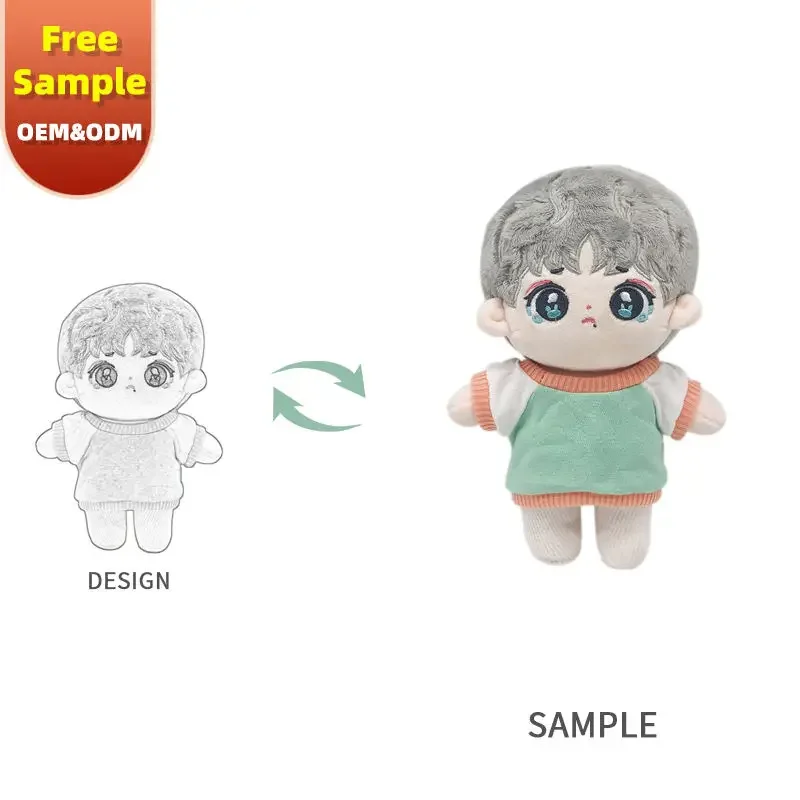 custom Cartoon Anime figure Doll Toy Manufacturer Make Your Own design animal plush toy