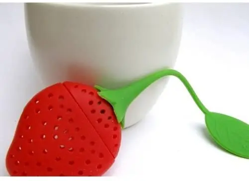 Helping Strawberry Shape Silicone Tea Infuser Creative Tea Strainer Portable Tea Filter