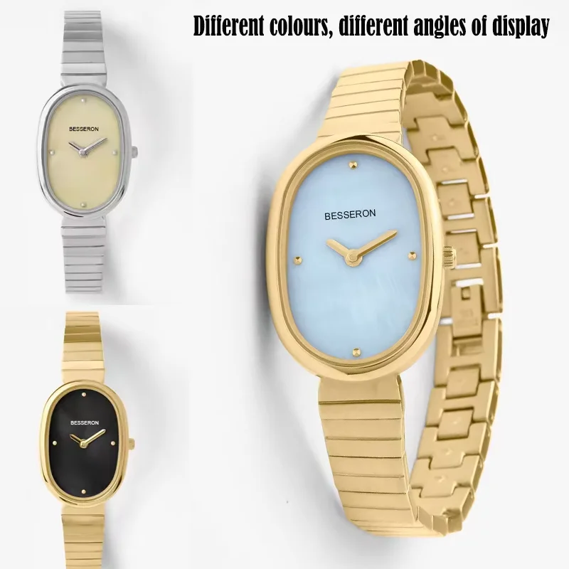 Oval Ladies Jewelry Custom Logo Watch Reloj Stainless Steel Small Dial Pearl Luxury Bracelets Women Watches Quartz Personalized