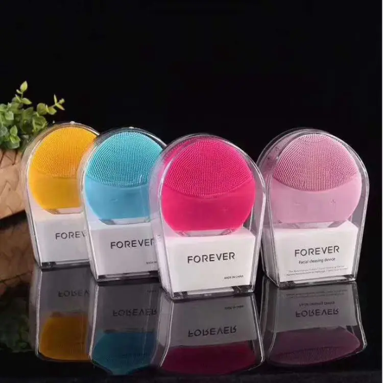 
Electronic Rechargeable Facial Massage Cleaner Electric Vibrating Silicone Pore Manual Cleaner Face Cleansing Brush 