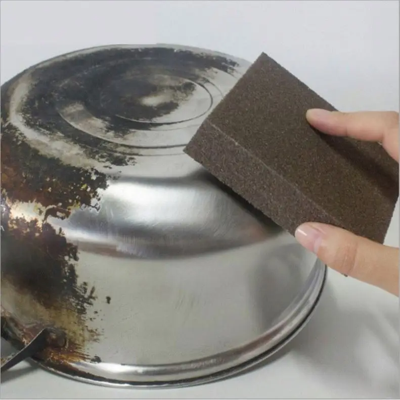 A Sponge Eraser for Removing Rust Cleaning Cotton Kitchen Gadgets Accessories Descaling Clean Rub Pot Kitchen Tools 365