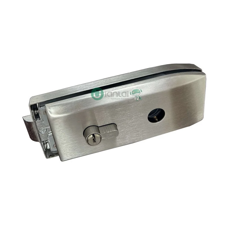 China Manufacturer Stainless Steel Lock Entrance Safe Frameless Glass Door Lock Zinc Alloy Door Hardware Locks With Handle