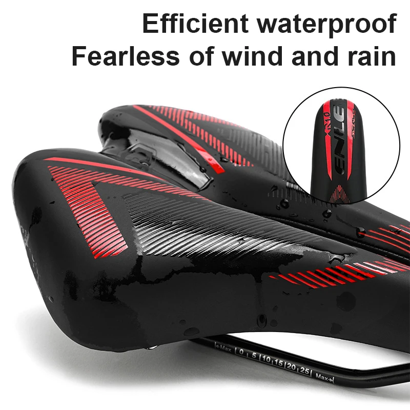ENLEE Mountain Road Bike Saddle Comfort Sponge Cycling cushion Seat PU Leather Bicycle Hollow Seat