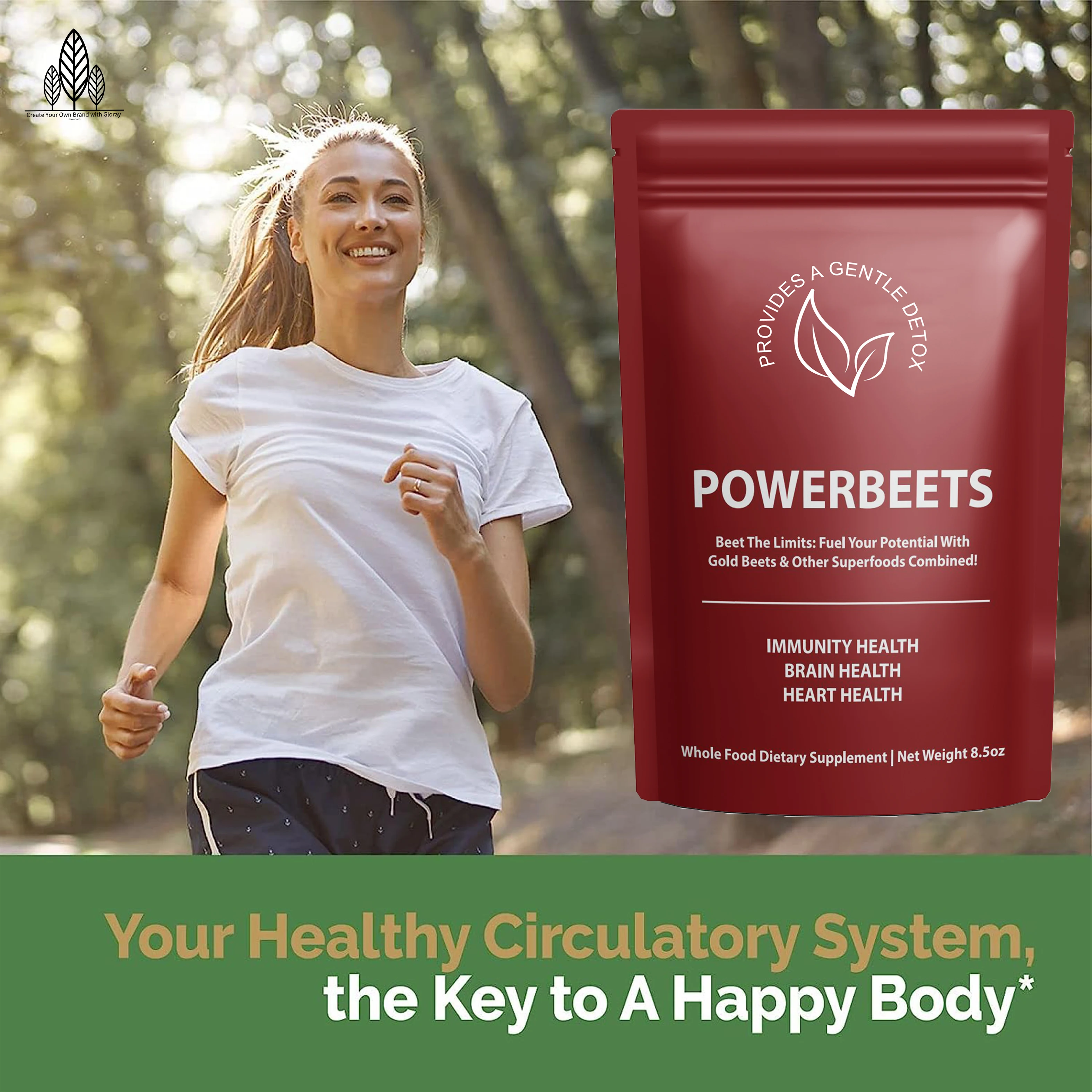Powder Beets Superfood Powder with Nitrates to Support Circulation Blood Flow Nitric Oxide Energy Endurance and Heart Health