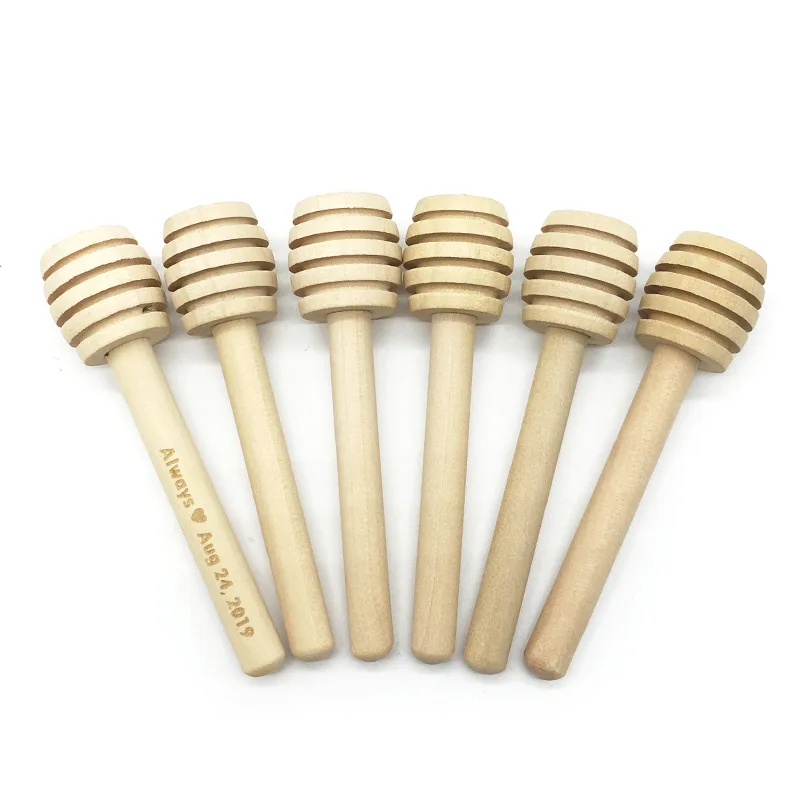 
Mini Wooden Honey Stick Honey Spoon / Dipper 