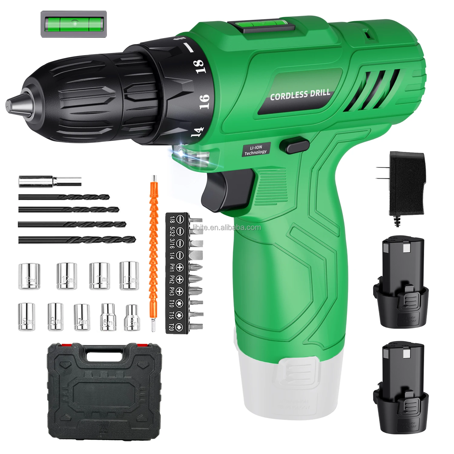 21v The Best Battery Cordless Electric Drill Power Drilling Machines Brushless Drill Tools Combo Set
