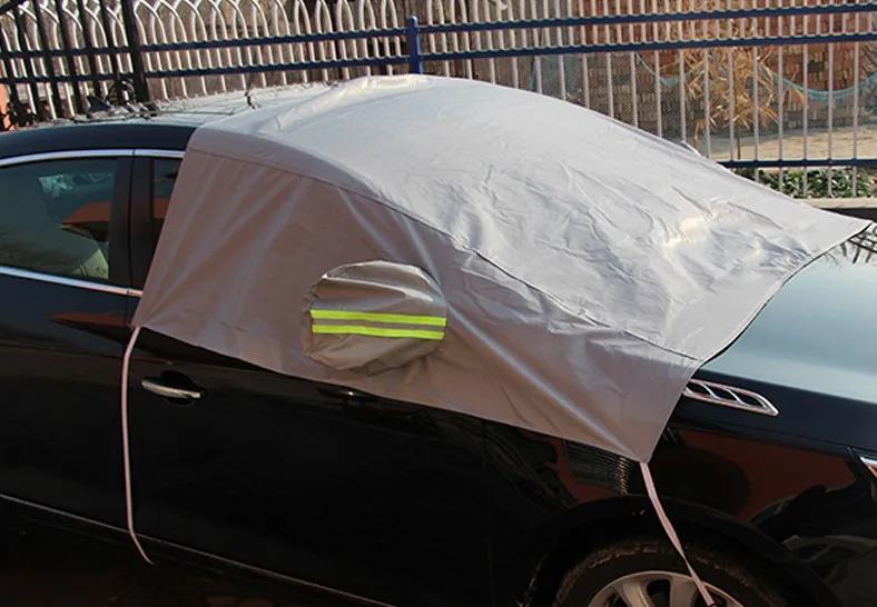 PEVA fabric cotton lined windshield snow cover for cars SUV