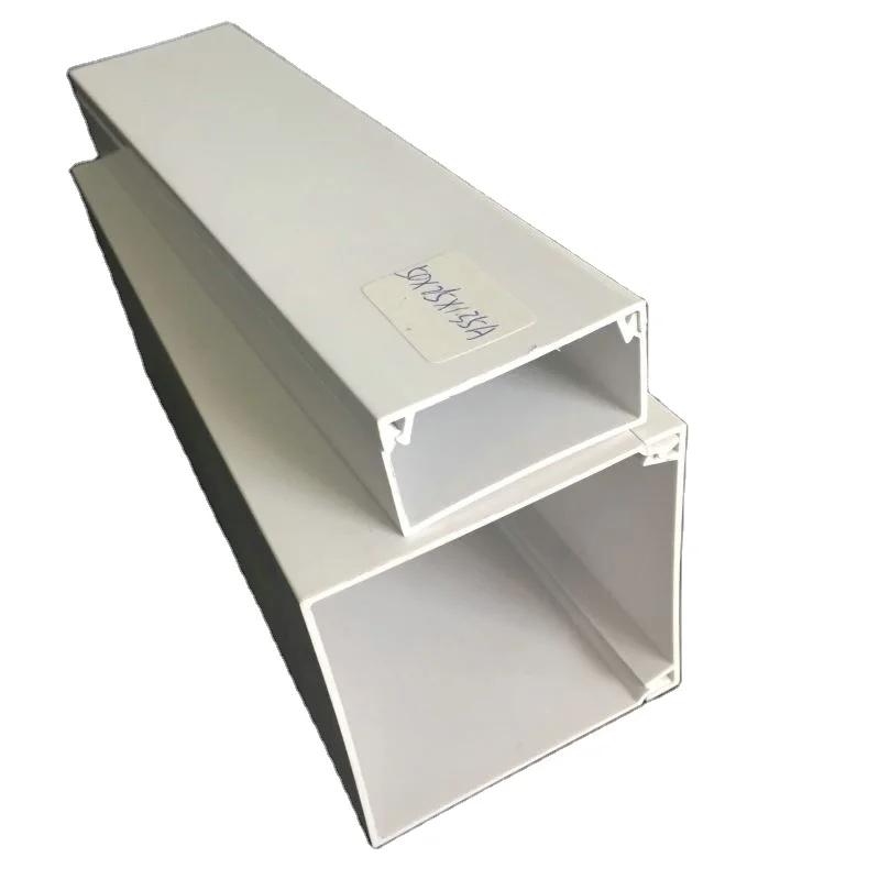 Customized Sizes Low Smoke Pvc Trunking PVC Canaleta Plastic Canals Wire Protection cable management