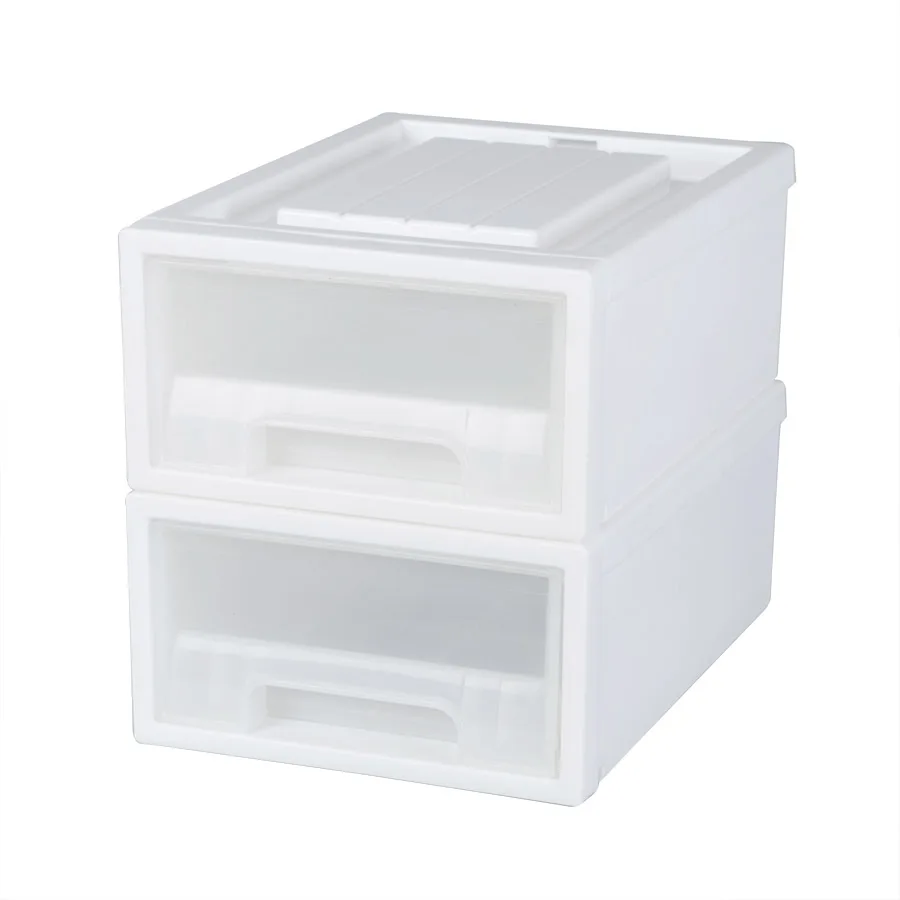 KJH LIVE 2 layers Korea Style Plastic Storage Shelf Desktop Drawer