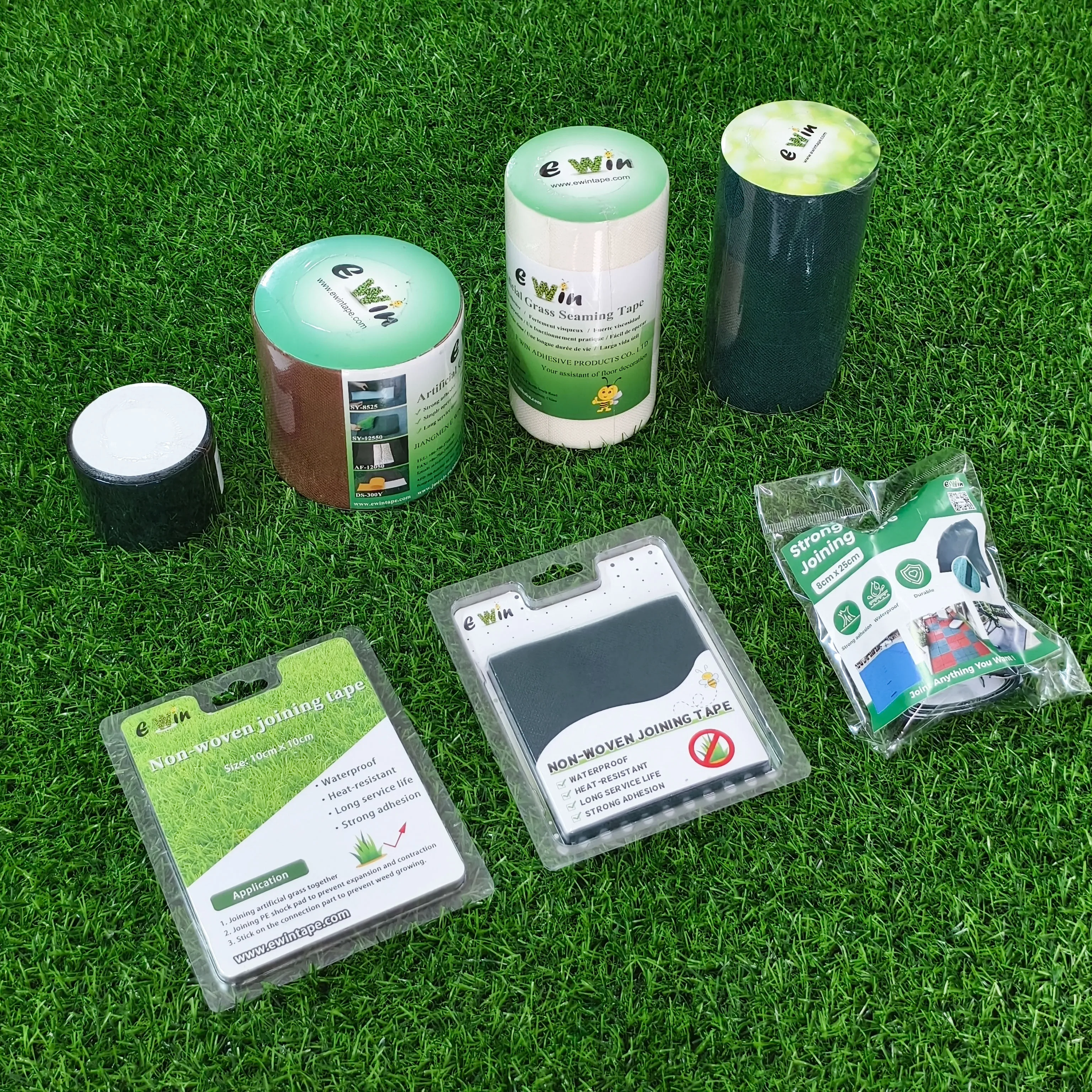 Non woven fabric artificial grass joining tape self-adhesive seaming turf tape  joint tape for bonding artificial  grass