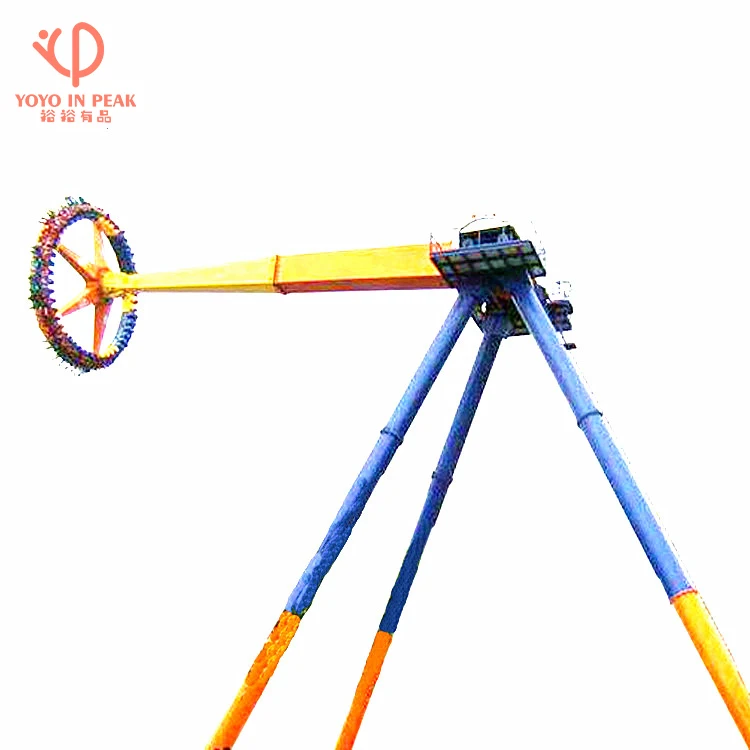 Fairground Outdoor Amusement Park Equipment Machine Attraction Thrill Spinning Hammer Crazy Swing Big Pendulum Ride For Sale