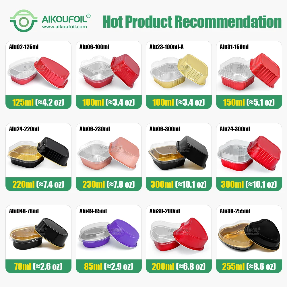 Takeaway Container Aluminum foil turkey trays disposable foil baking pan round black microwave aluminum foil container