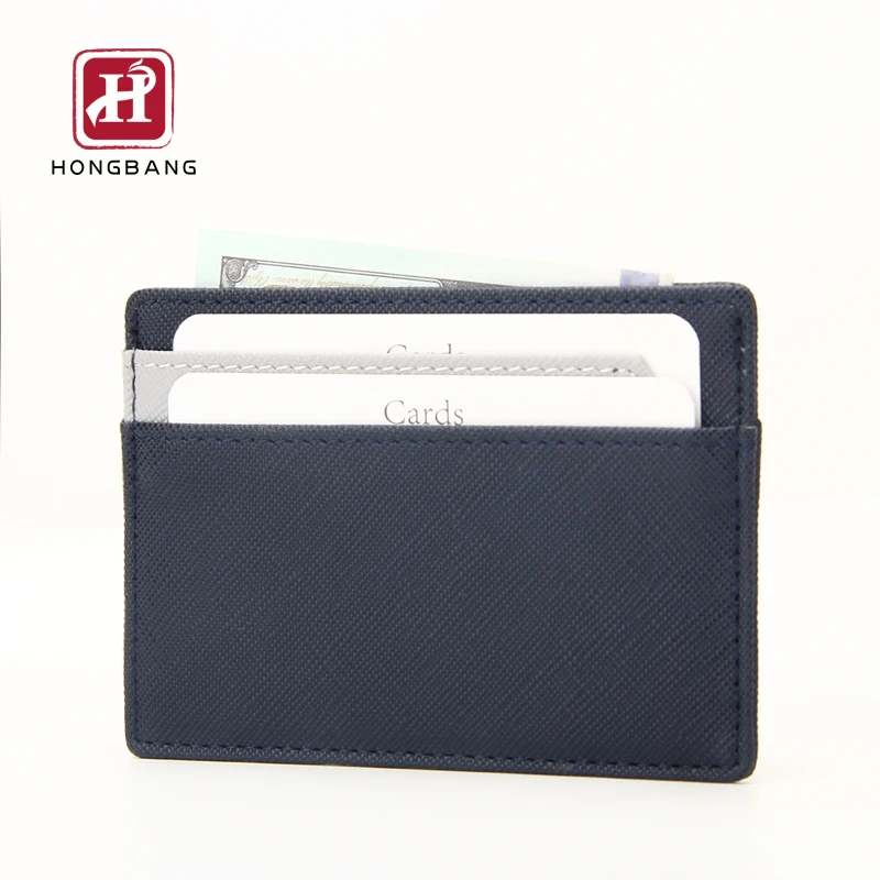 
Credit card holder mini wallet Saffiano PU RFID Slim ID Card Holder Wallet 