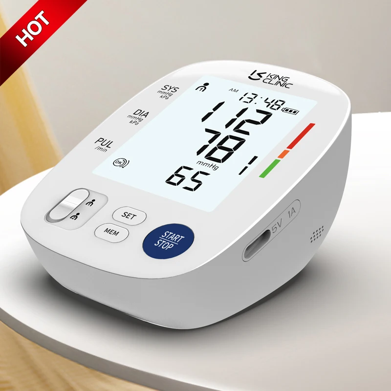Portable Electronic Digital Sphygmomanometer Adults Machine Digital BP Wholesale Portable Automatic Blood Pressure Monitor Large