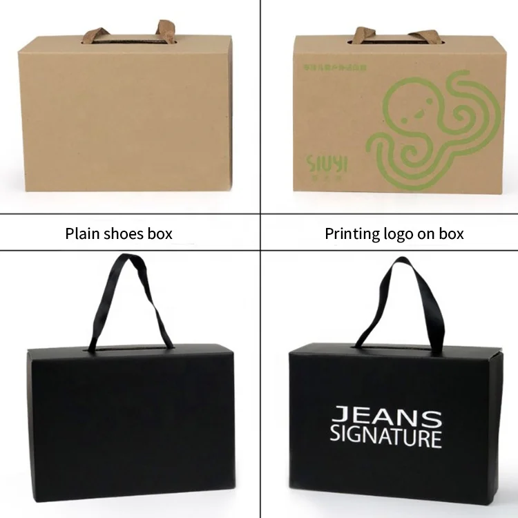 
Wholesale High Quality Custom Printing Carton Cardboard Storage Box Corrugated Board Shoes Box Packaging Paper Box 