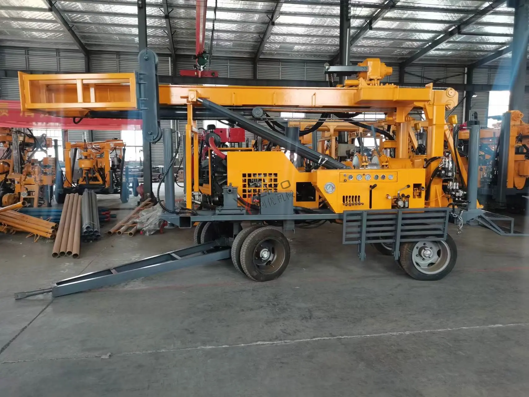 High Efficiency Miningwell 180m Water Well Drilling Rig Fully Hydraulic Crawler Borehole Deep Well Machine