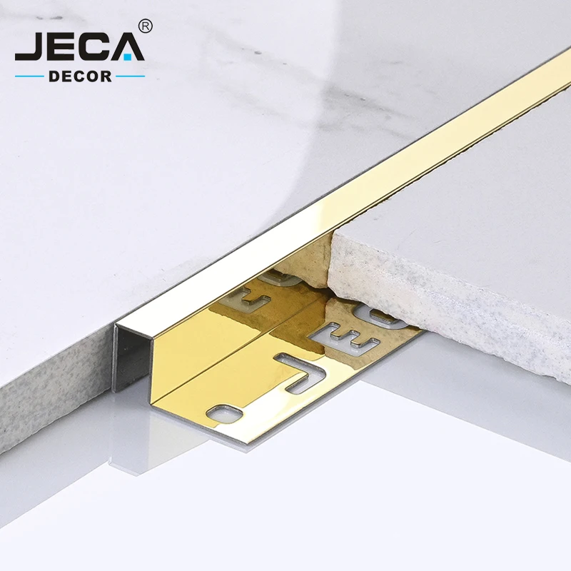 Foshan JECA Home Decoration Square Shape Stainless Steel Metal Tile Trim