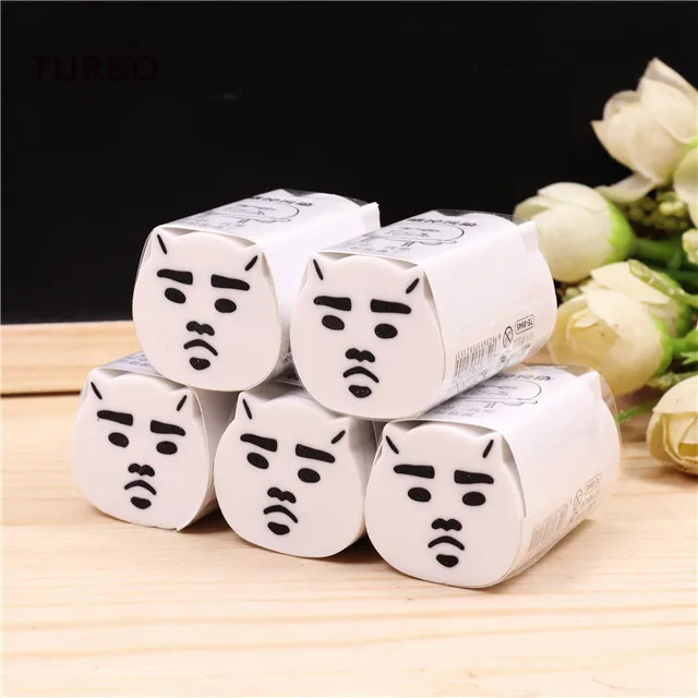 cute korean Promotional funny design school office supplies products Logo printed customised cartoon shape eraser stationery