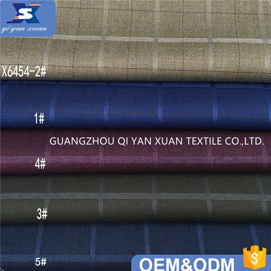 Новый полиэстер вискоза спандекс смешанный материал клетчатый дизайн подходит для мужского костюма Блейзер брюки одежда тканая ткань