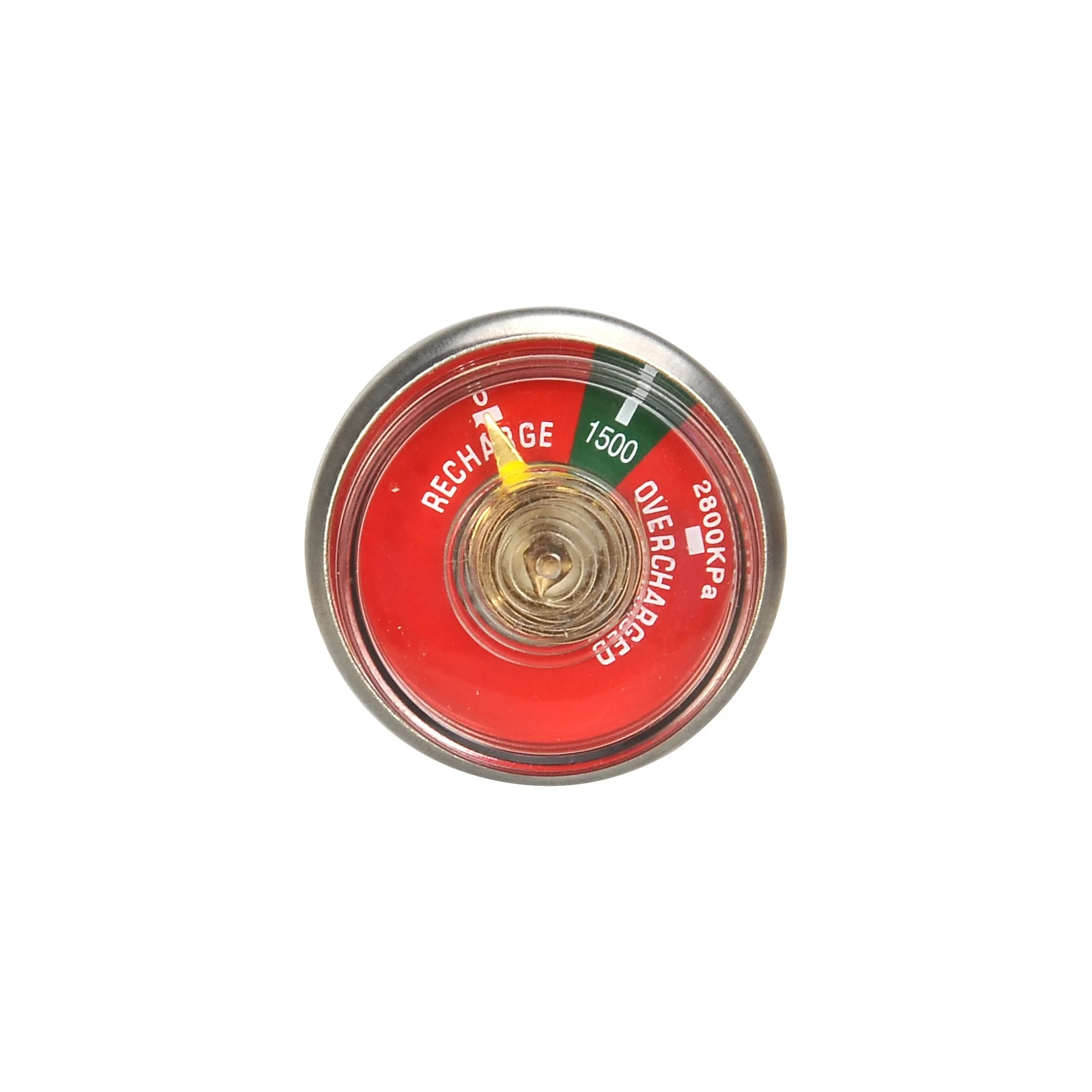 Fire Extinguisher Accessories Manometer  Diaphragm Pressure Gauge brass and chrome valve spare parts