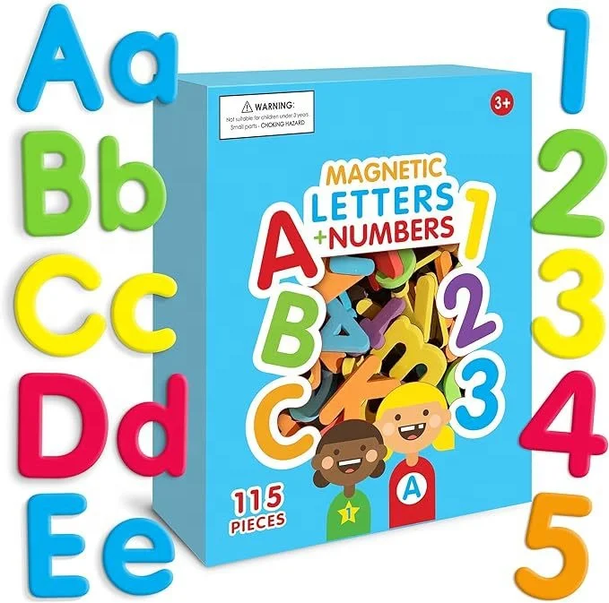 115 Magnetic Letters Numbers Alphabet Learning Magnets Number Magnet For Fridge Foam Letter Magnets ABC toy for Kids