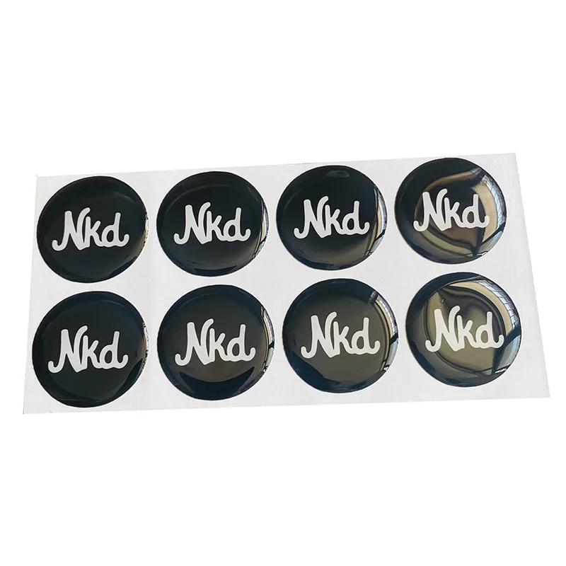 Adhesive Company Logo Printing Resin Crystal Dome 3D Custom Epoxy Sticker