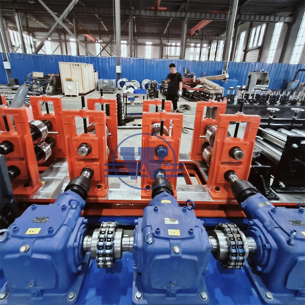 Light Gauge Steel Frame Roll Forming Machine For Making Drywall Metal Stud  C Channel Steel Roll Forming Machine