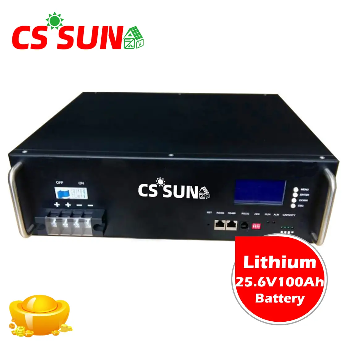 CSSUN 24V100Ah модель стеллажа для глубокого цикла литиевая батарея центра даты солнечная система по низкой цене
