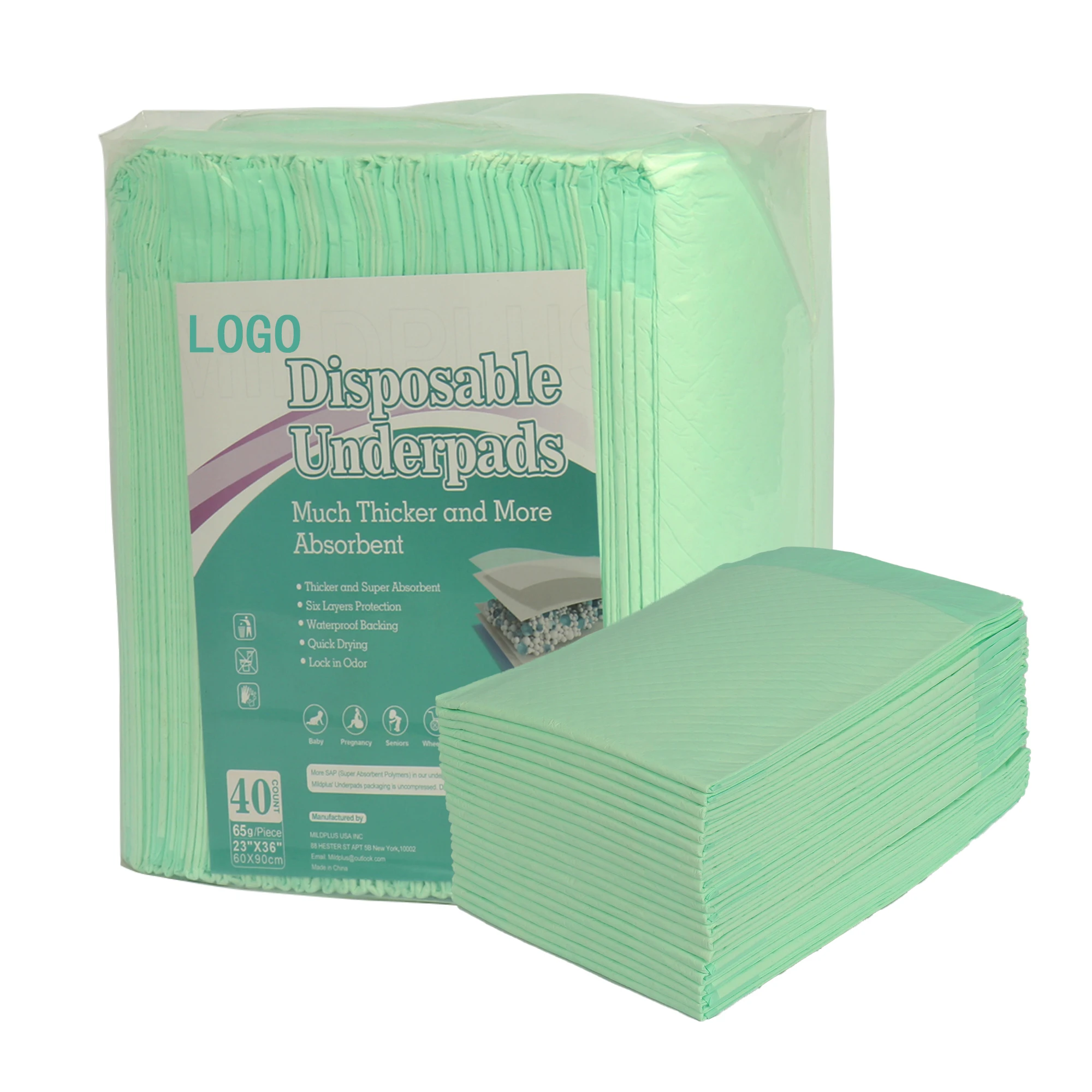 disposable medical absorbent under pad underpad ma l adult bed white printed underpads cheap 60x90