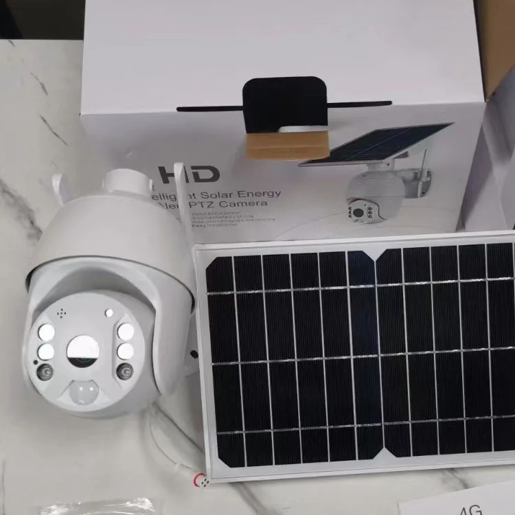 solar PTZ security wifi 4g wireless low power waterproof tuya CCTV system battery camera