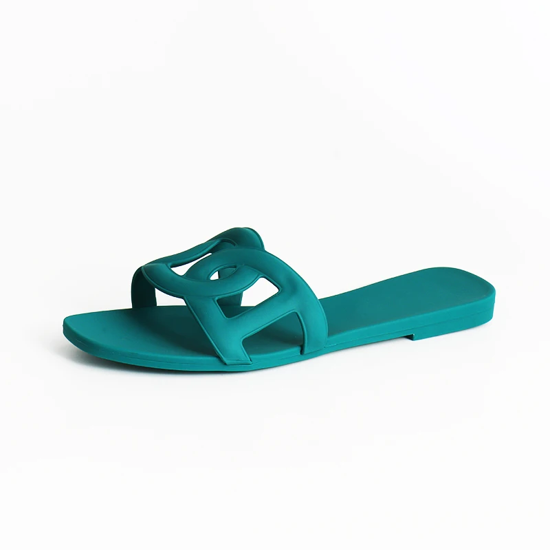 Новейшие женские тапочки на заказ, обувь из ПВХ, сандалии Aloha, женские тапочки на плоской подошве, шлепанцы-желе One Tong