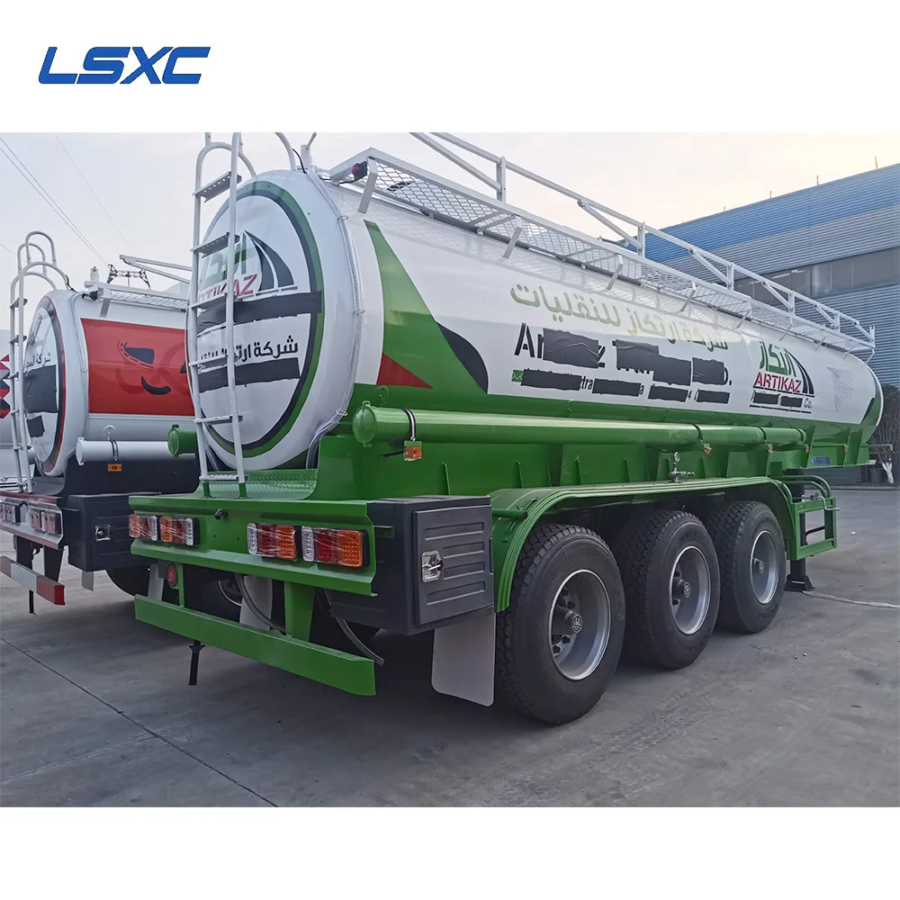 Factory Direct High Quality 3 Axle 316 Stainless Steel 20 Cubic Chemical Liquid Sulfuric Acid Semi Trailer