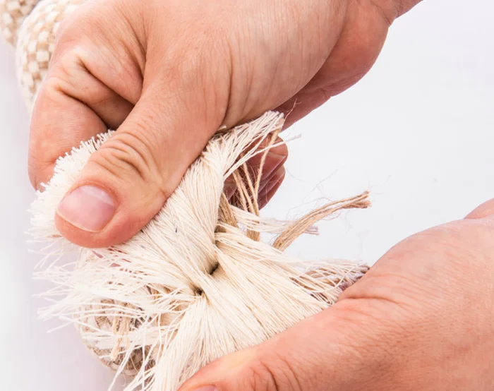 Высококачественная конопляная веревка для собак игрушка жевания укусов домашних животных набор чистки зубов хлопковое белье