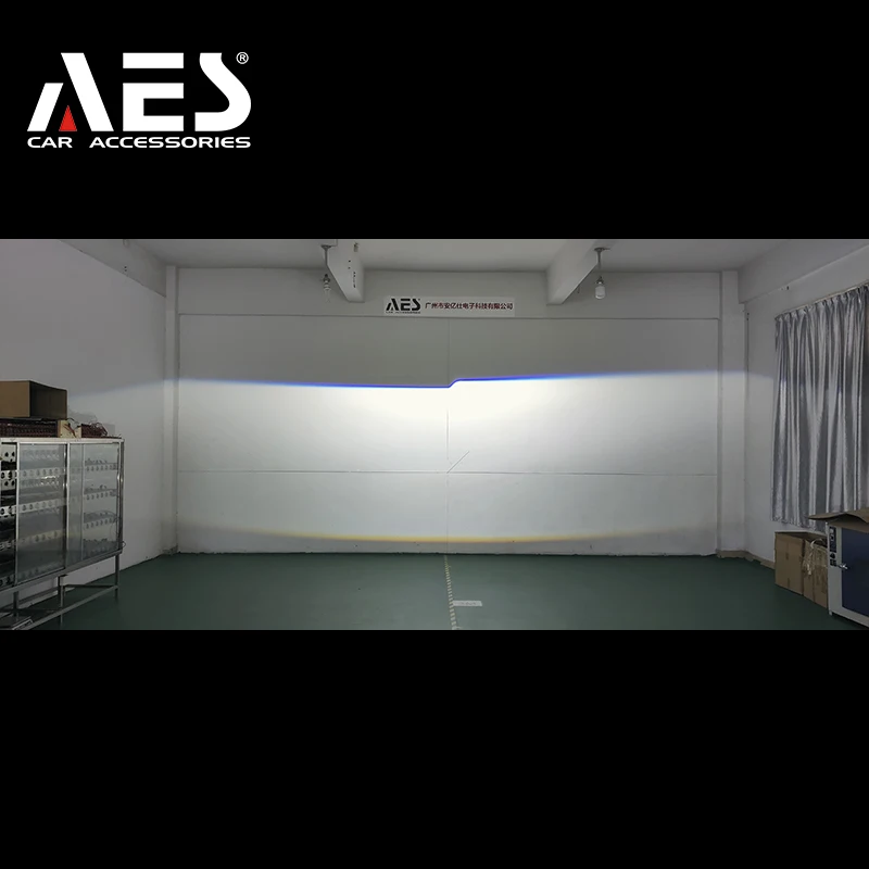 AES high power  3 inch 75W 6000k L3X Biled Projector Lens  with white yellow laser  for car headlight