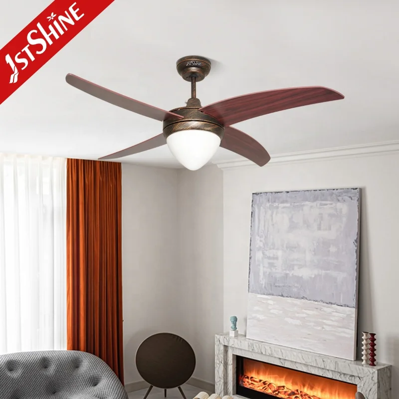 1stshine ceiling fan hot sale 2022 antique style indoor lighting retro ceiling fan with led light