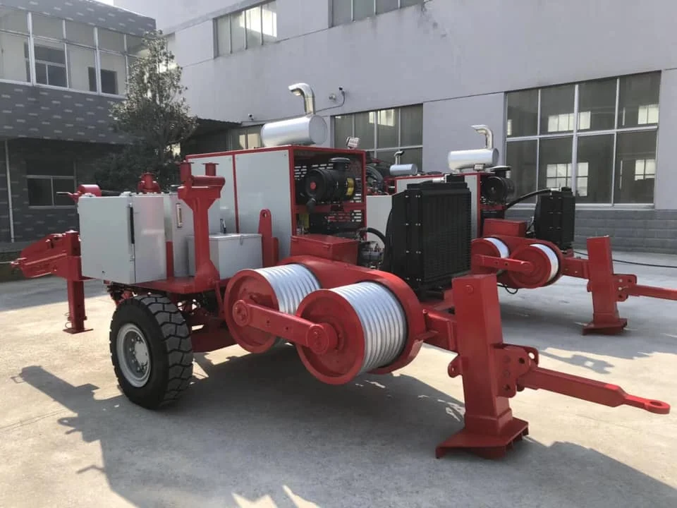 Overhead Transmission Line Cable Stringing Equipment 90KN Hydraulic Puller