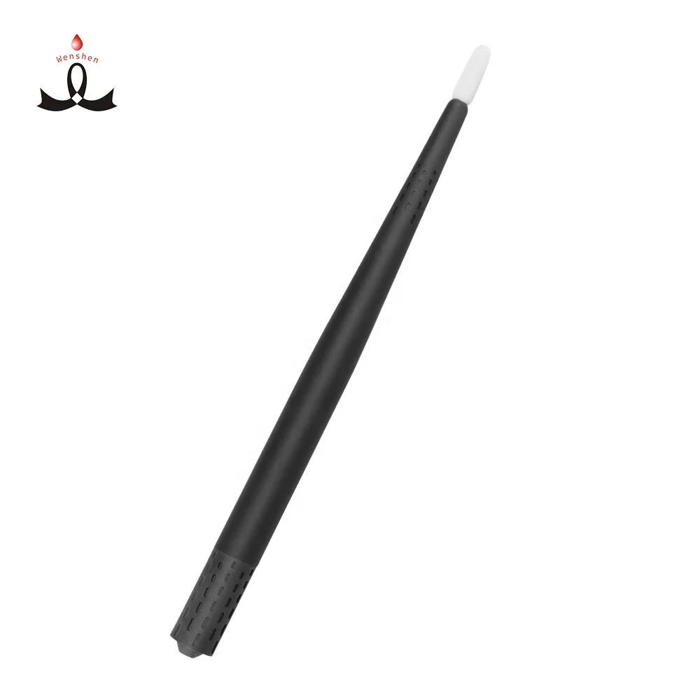 Wenshen YD OEM Disposable Microblading Tool Black Tattoo Pen for Eyebrow makeup Blade Holder