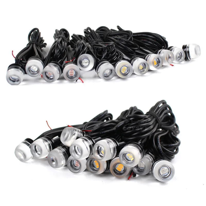 
Motorcycle car eagle eye light 3smd 5630 led car DRL driving daytime light bulb 12v light yellow white ice blue 